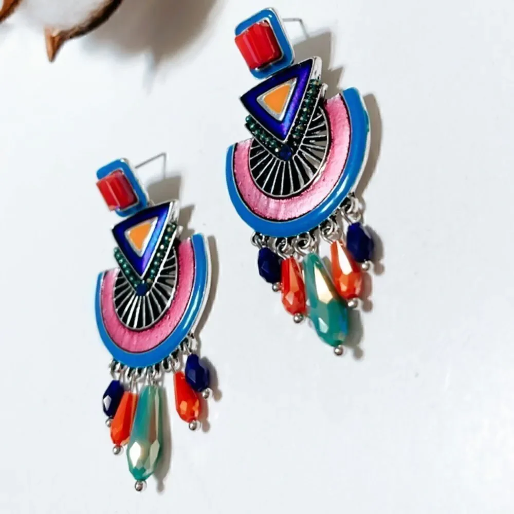 Gypsy dangle stud earrings N228